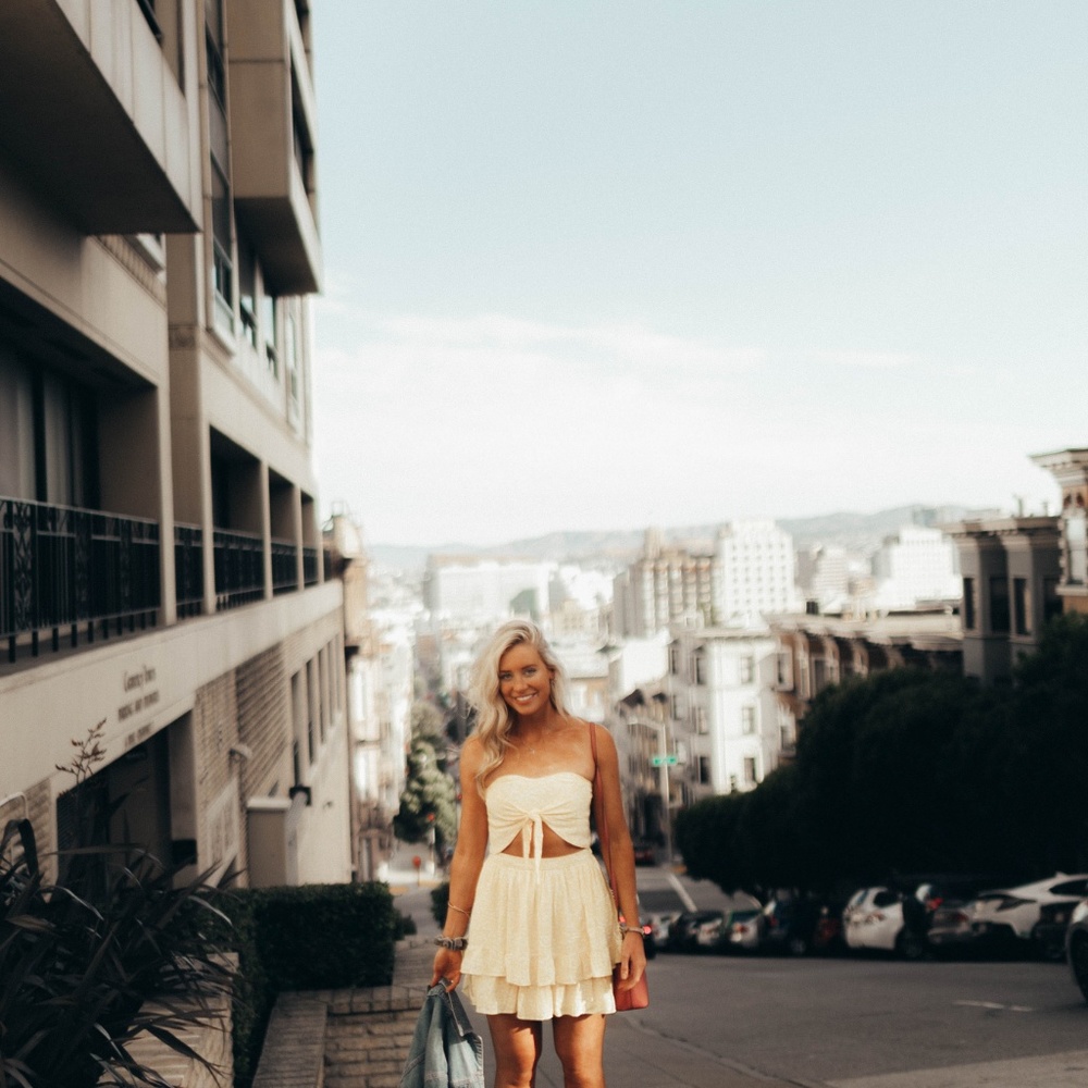 Yellow Skirt & Matching Top - Picture 2 of 3